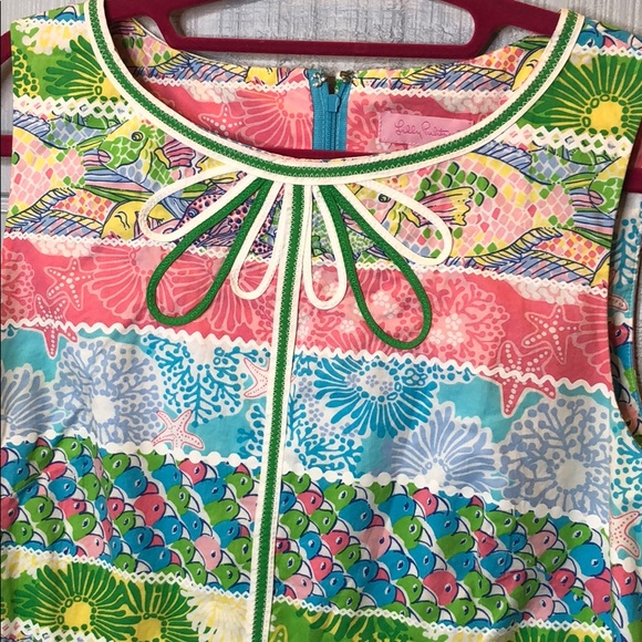 Lilly Pulitzer pattern stripe shift dress - Picture 2 of 4